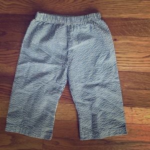 Baby boy Mudpie seersucker pants 0-6mos